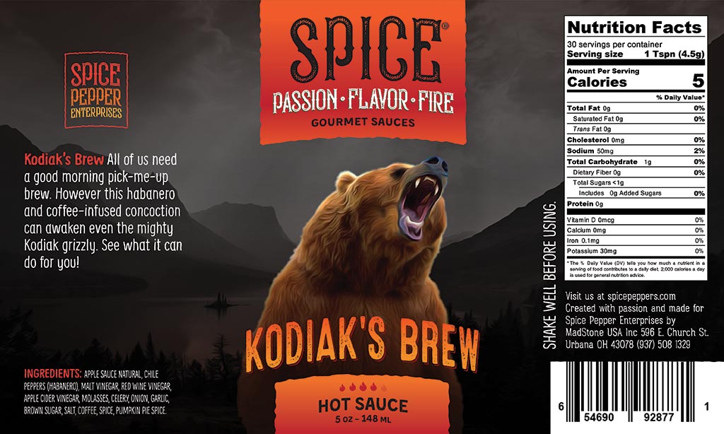Kodiaks Brew Hot Sauce